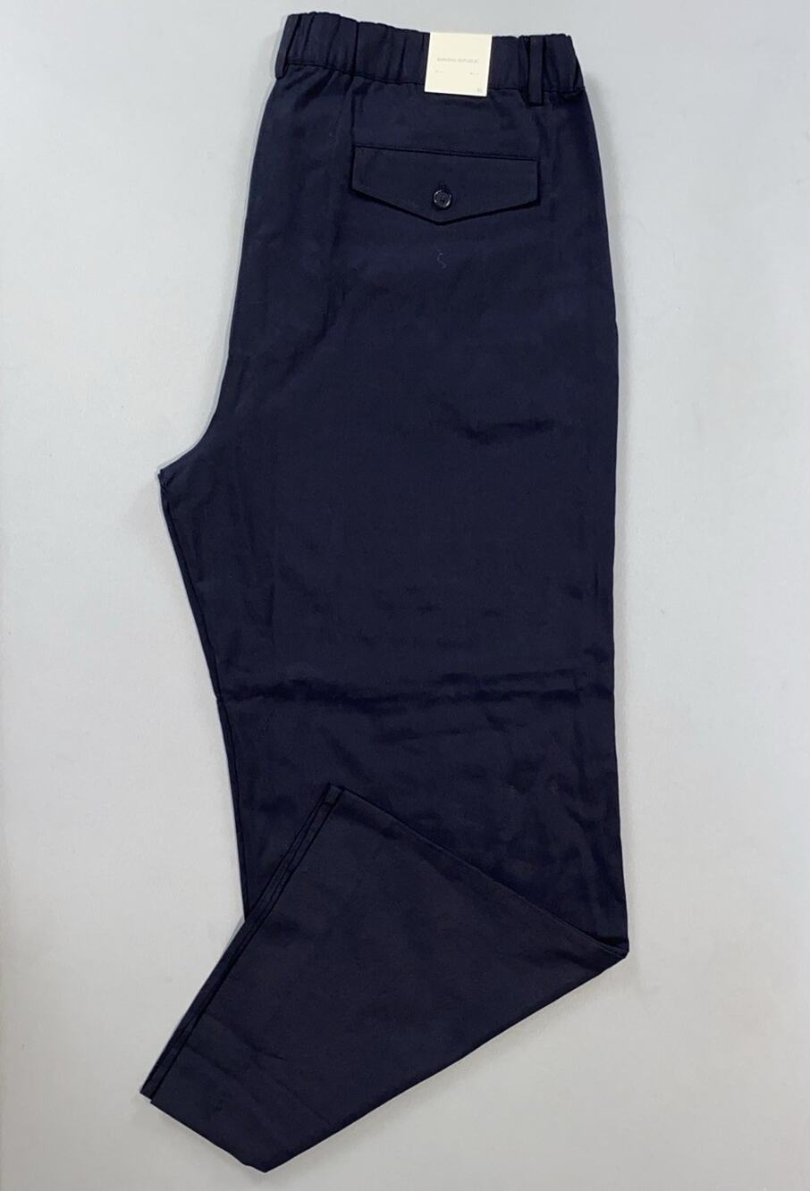 Banana Republic 'Everyday Wide Leg' Flex Waist Chino Pants in Prep Navy. XL, NWT